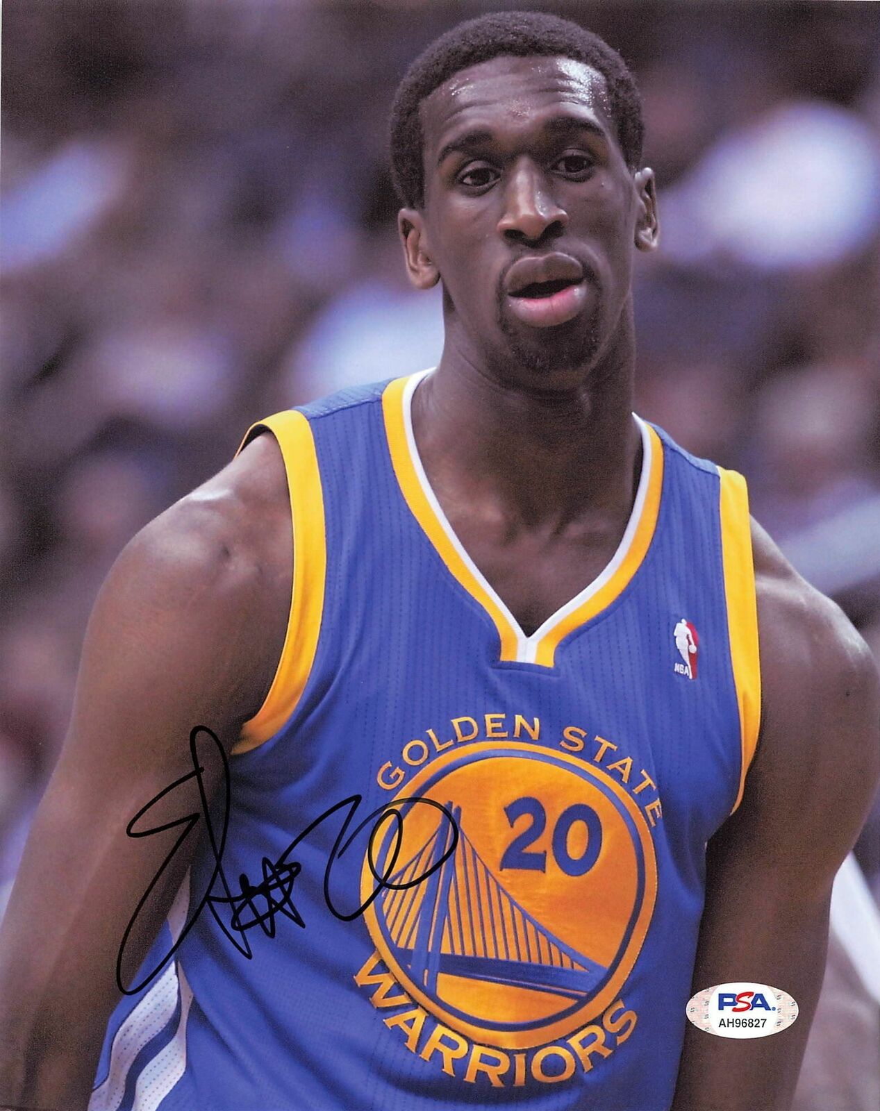 EKPE UDOH signed 8x10 Photo Poster painting PSA/DNA Warriors Autographed