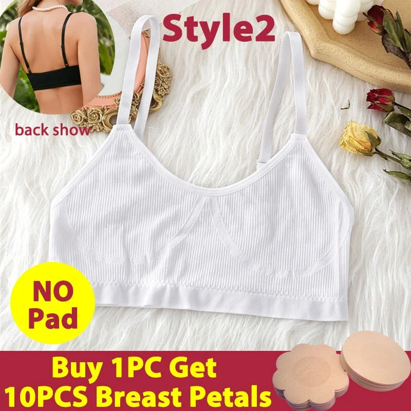 Women Tank Top Push Up Bra Tube Tops Seamless Brassiere Crop Top Sexy Lingerie for Female Underwear Intimates Backless Bralette