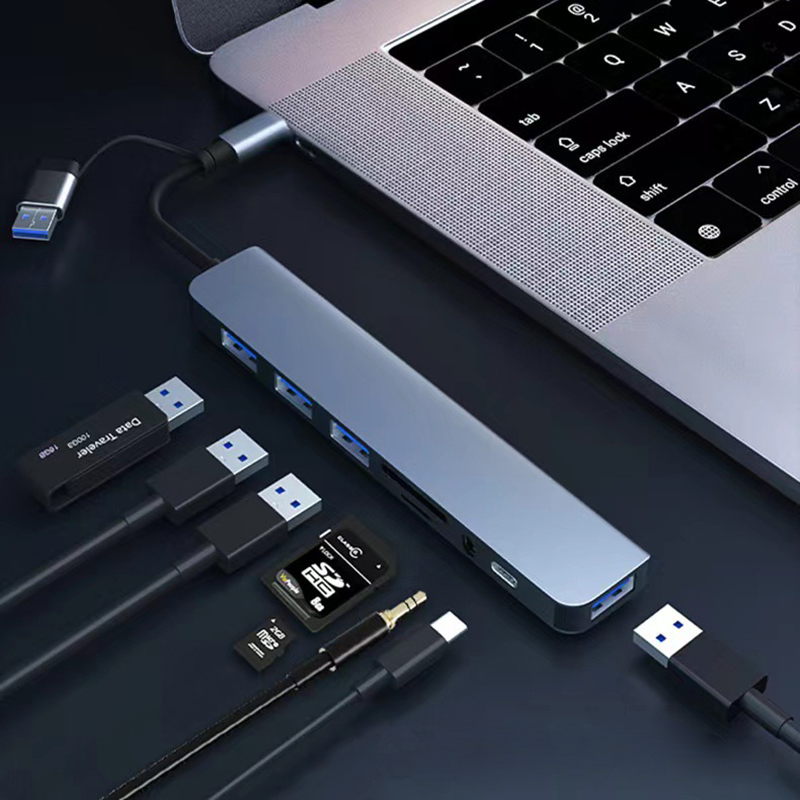 Likron Watches Likron 8-in-1 USB-C Hub Docking Station with 4K HDMI