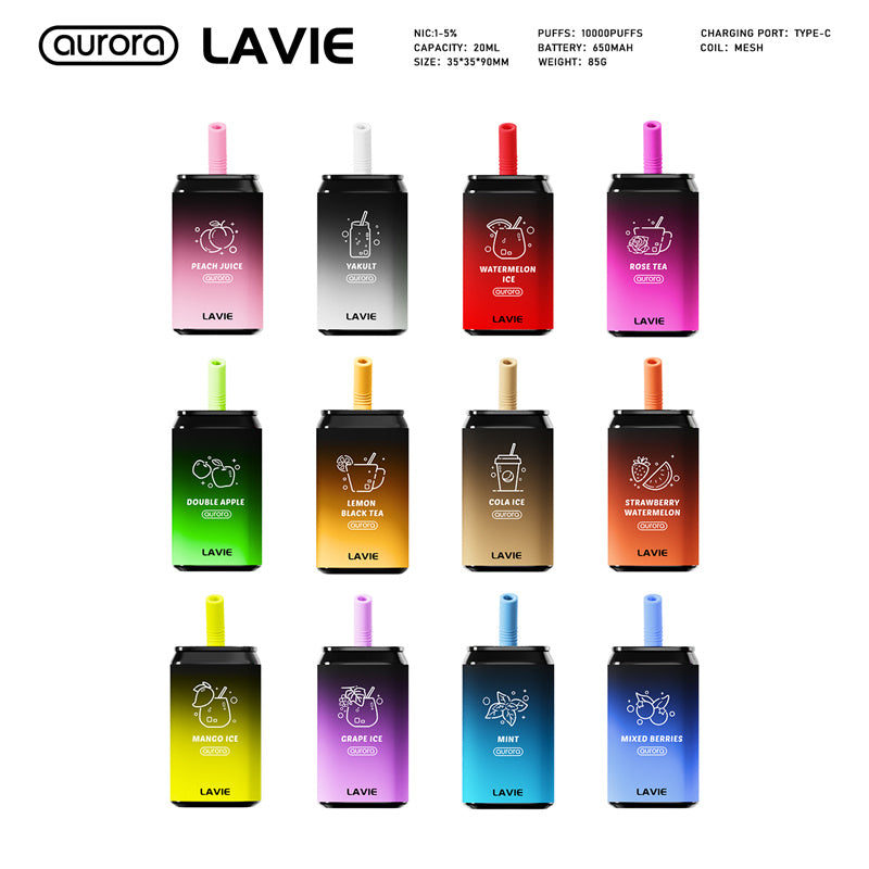 LAVIE  Aurora 1100 Puffs Disposable Vape Wholesale LAVIE OPVape