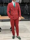 Bernardo Claret Red Double Breasted Suit