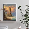 Diamond Painting-DIY Full Round Drill Lighthouse Windmill