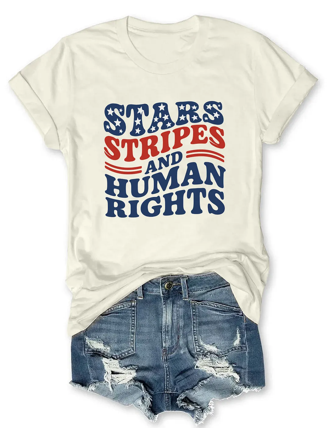 Stars Stripes And Human Rights T-shirt