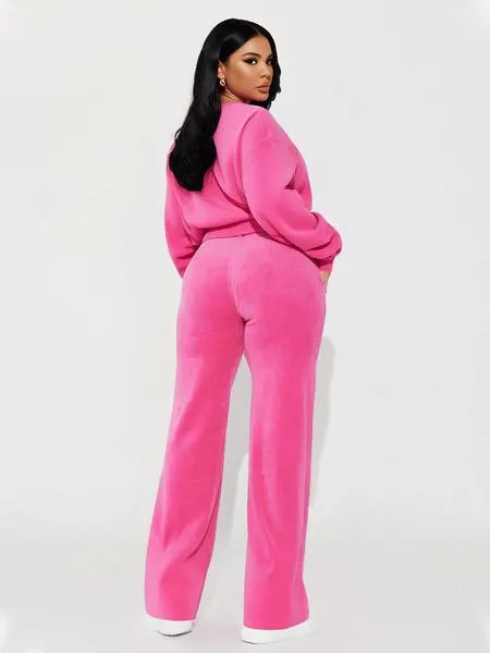 Women's Casual Fashion Long Sleeve Top & High Waist Straight Leg Pants Set, Autumn Winter, Comfortable and Stylish Clothing, Womenswear