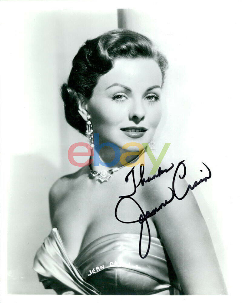 Jeanne Crain (Vintage) signed 8x10 Photo Poster painting reprint