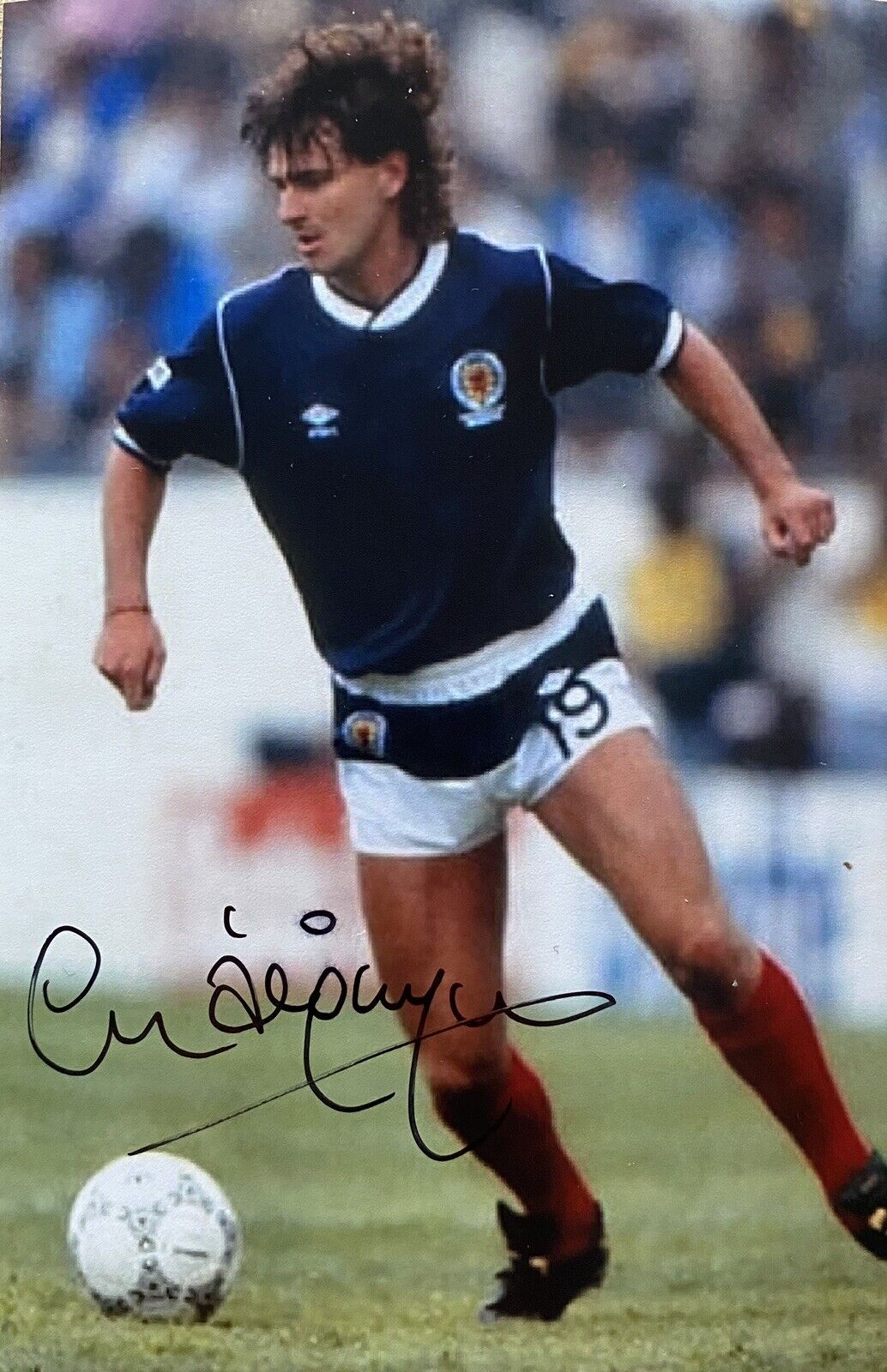 Charlie Nicholas Genuine Hand Signed Scotland 6X4 Photo Poster painting 2