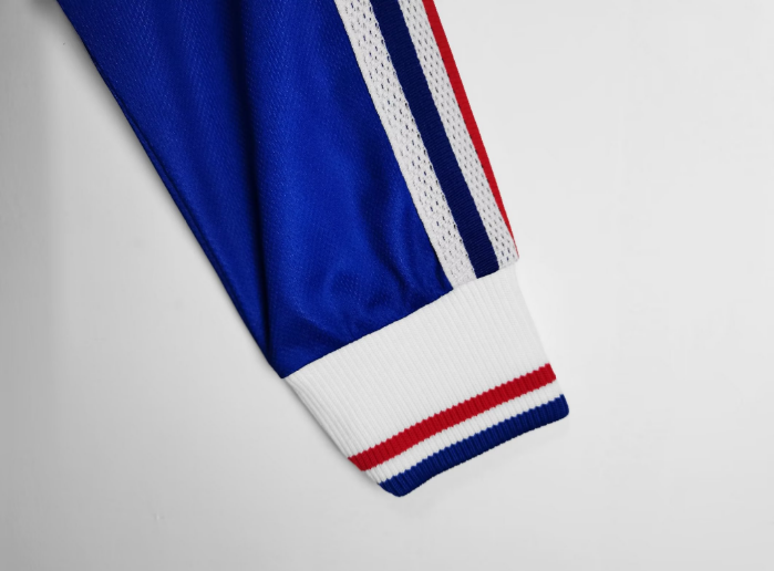 1998 France Home Retro Long Sleeve  Football T-Shirt Thai Quality