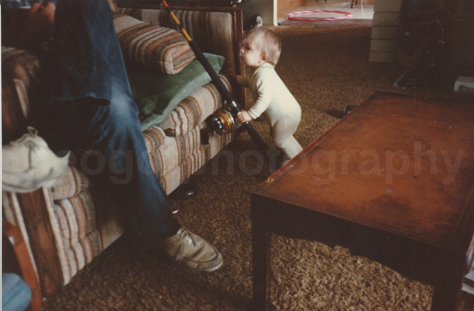 Future Fisherman FOUND Photo Poster painting ColorOriginal Snapshot VINTAGE 22 34