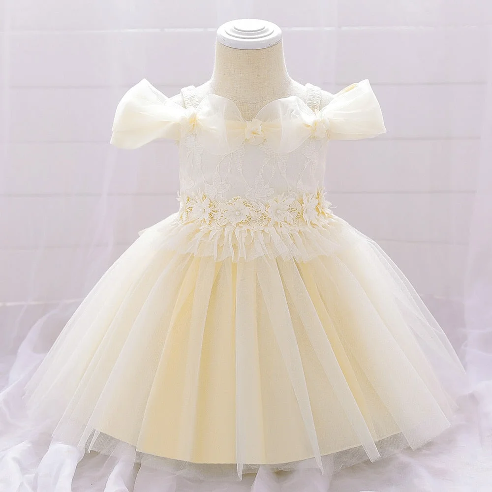 Newborns Bridesmaid Dresses for Kid Christmas Clothes Birthday Dress for 1 Year Flower Girl Dresses Party Wedding Princess Dress