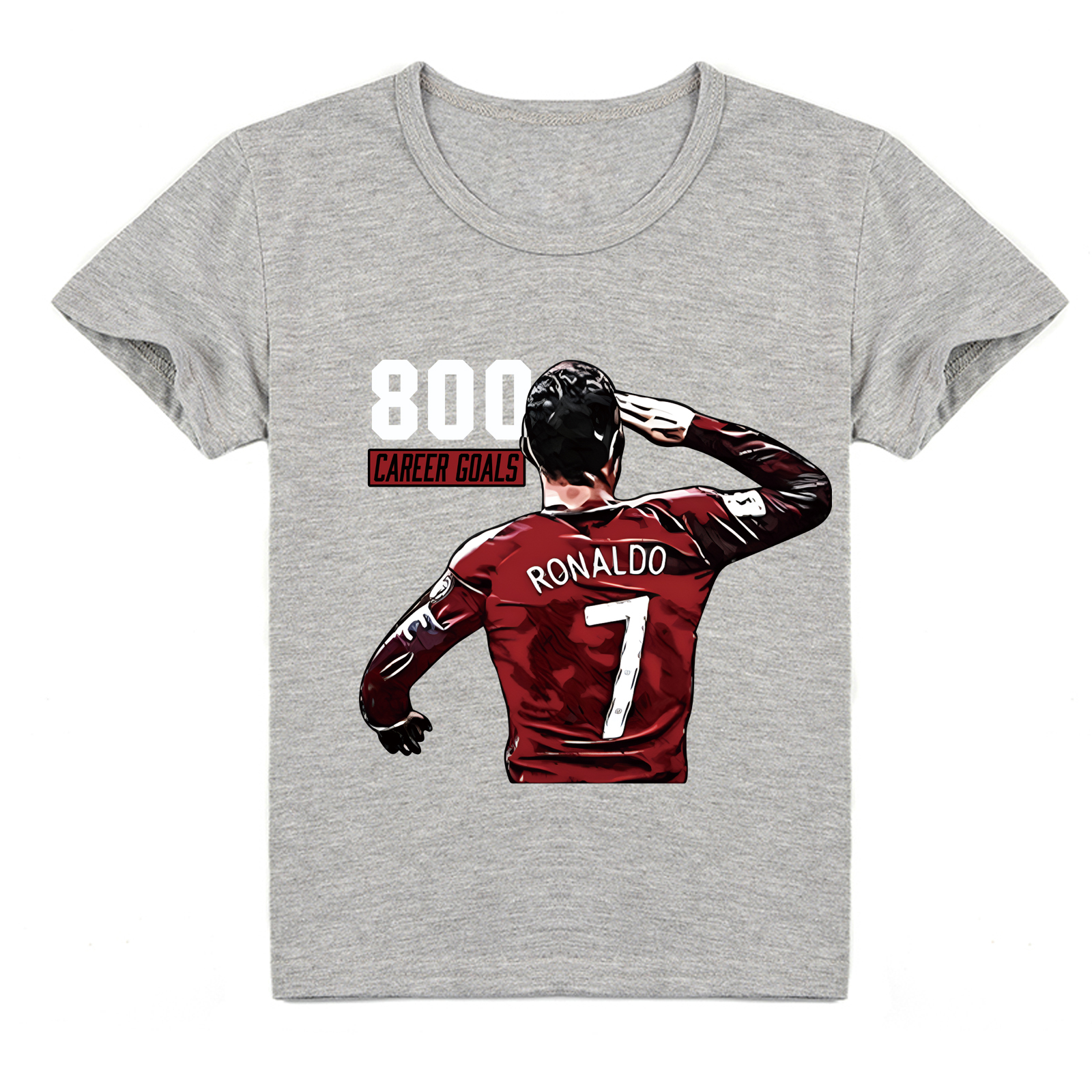 Mayoulove Kids' Cristiano Ronaldo Short Sleeve T-Shirt - Cool Soccer Apparel for Boys  Girls, Perfect Gift-Mayoulove