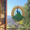 Diamond Painting Acrylic Stained Glass Peacock Hanging Pendant