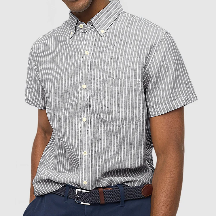 Gentleman's Oxford Cloth Striped Shirt