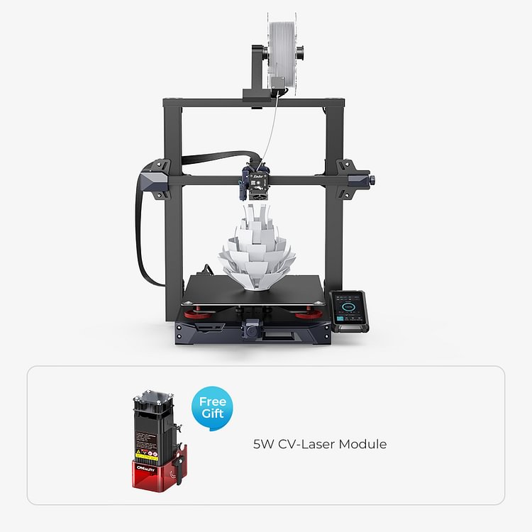 Ender-3 S1 Plus 3D Printer with Free 5W Laser Module 