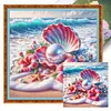 (Multi-Style)Beach Scenery-11CT Stamped Cross Stitch 40*40cm/15.75*15.75in tapestrymarket