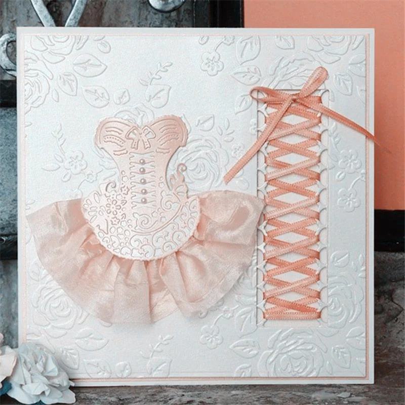 1PC Dance Skirt Metal Cutting Dies Stencils DIY Scrapbooking Stamp/photo album Decorative Embossing Paper Cards