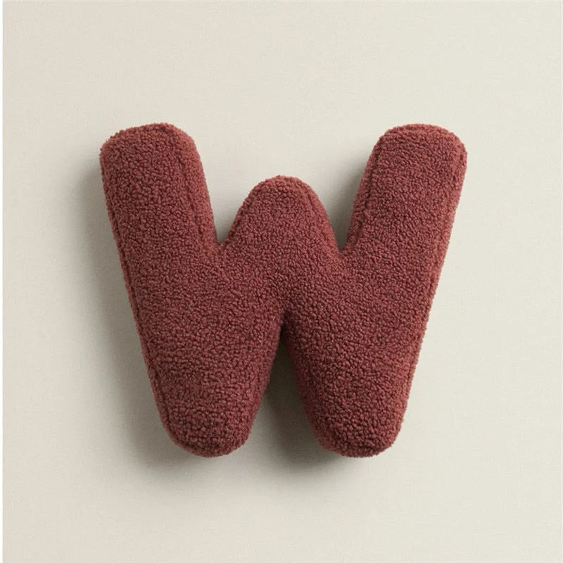 INS Nordic 26 English Letters Throw Pillow DIY Name Bed Sofa Cushion Baby Sleep Pillows Toys Kids Room Decorations Photo Props