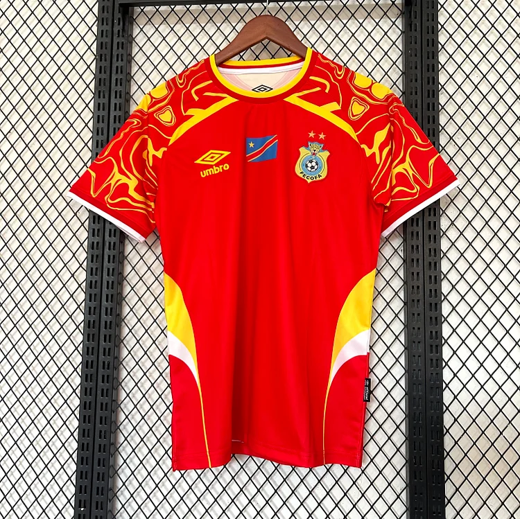 【S~4XL】DR Congo 2025 Africa Cup of Nations Third Jersey