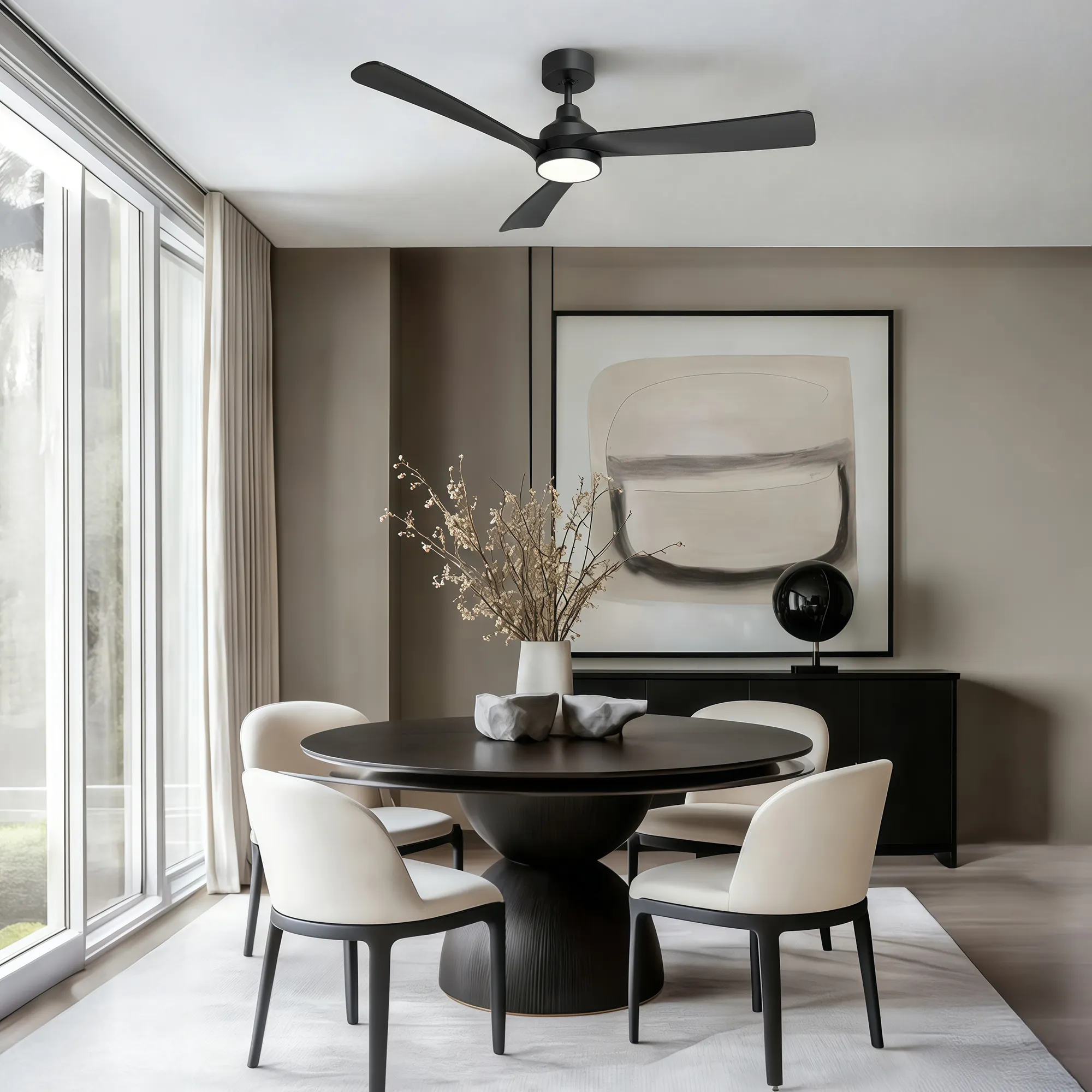 Installing a ceiling fan with light and wiring the canopy