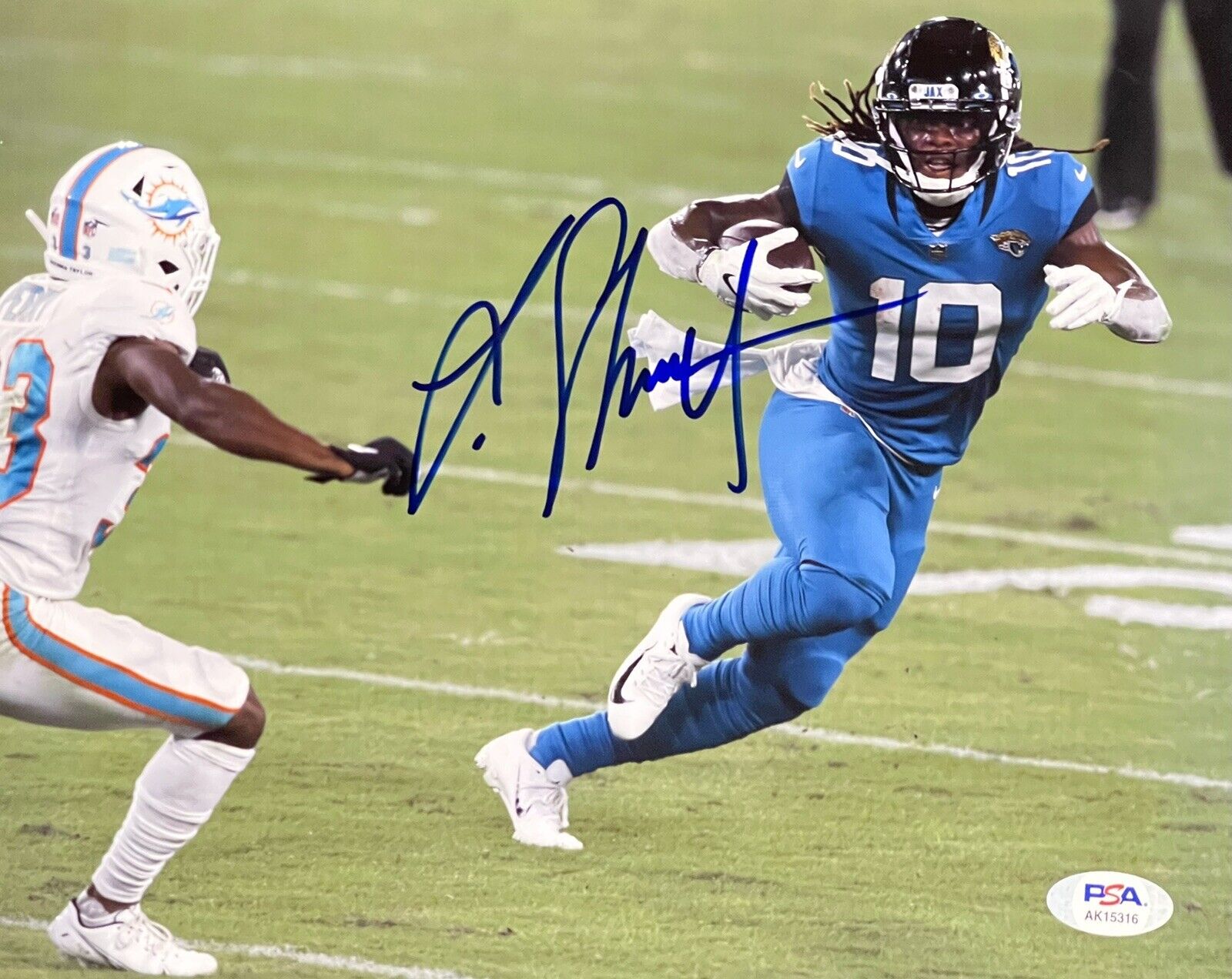 Laviska Shenault Signed Autographed Jacksonville Jaguars 8x10 Photo Poster painting Psa/Dna