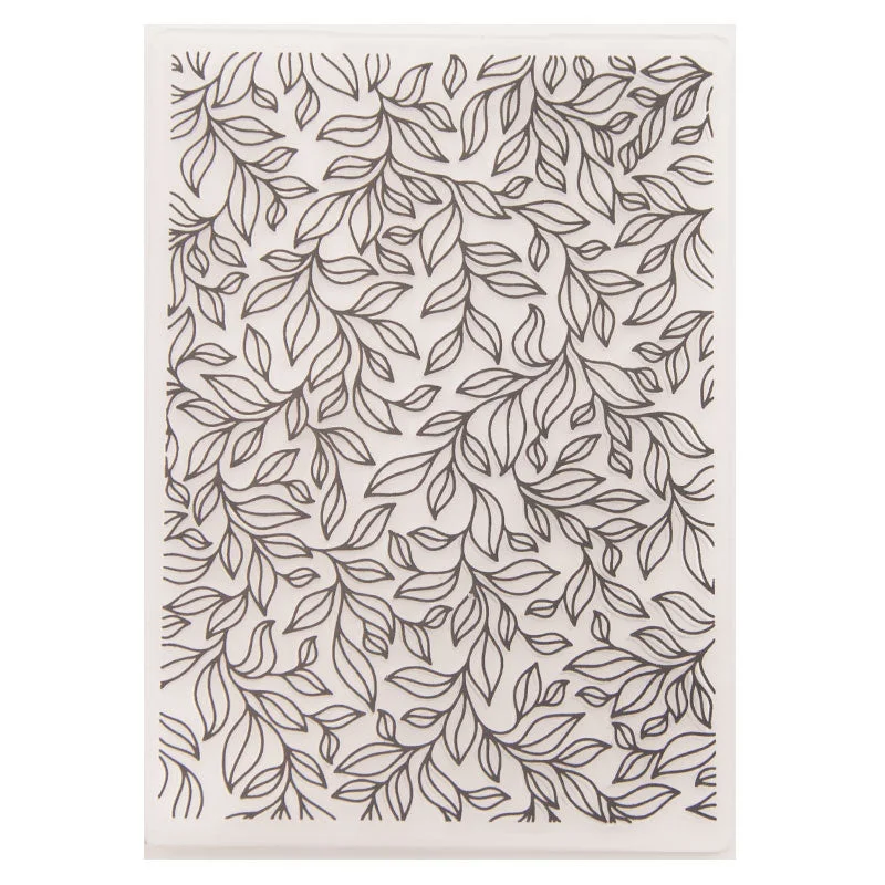 Plastic Leaves Pattern Embossing Folder Wedding Decoration Stencils DIY Scrapbooking 1Pc Template Craft Card DIY Photo Album