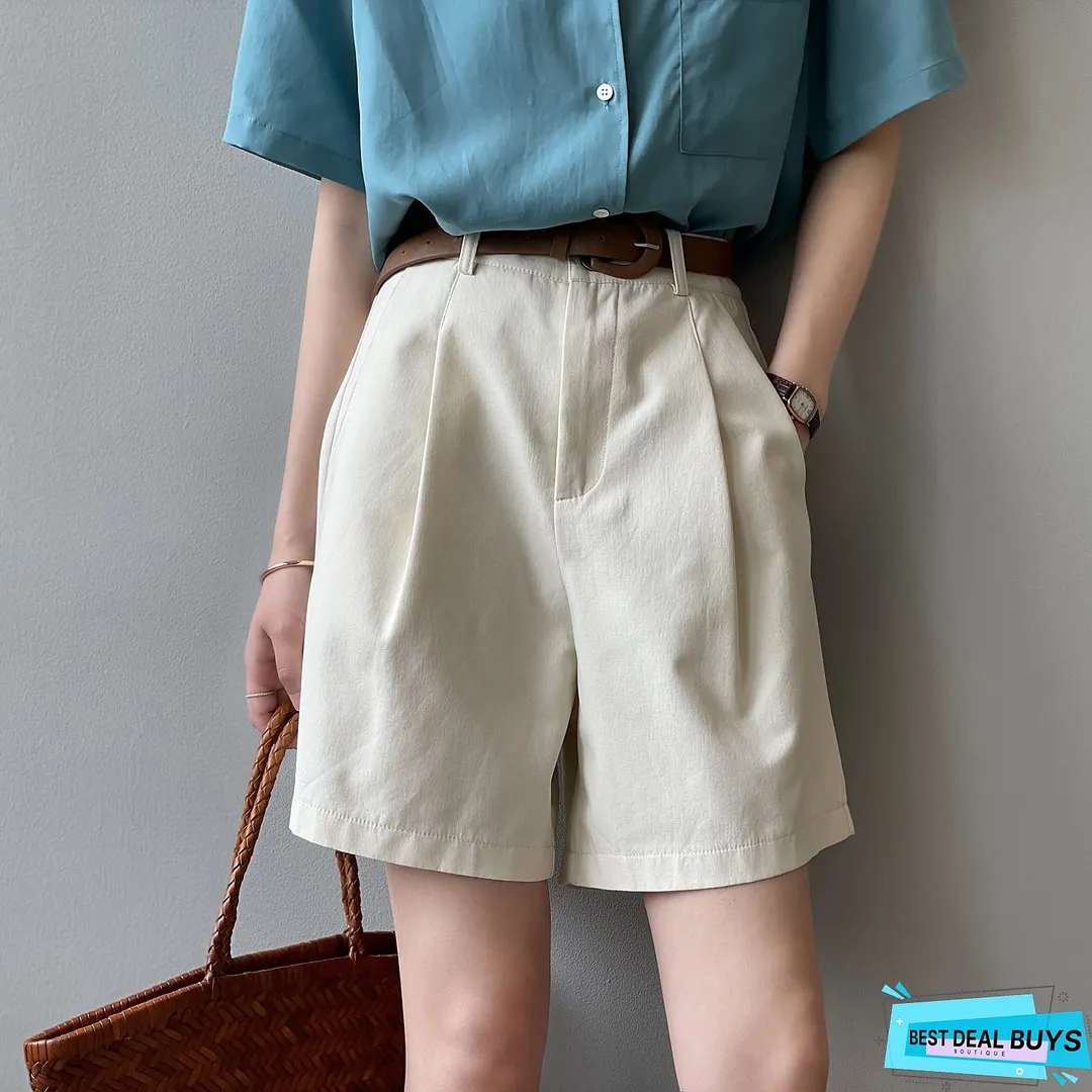 Casual Fashion Cotton-Blend Shorts