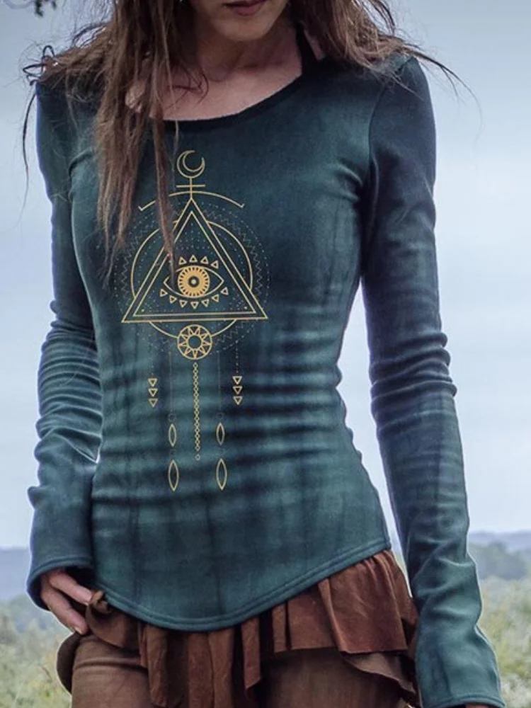 Eye Totem Tribal Tie Dye T Shirt