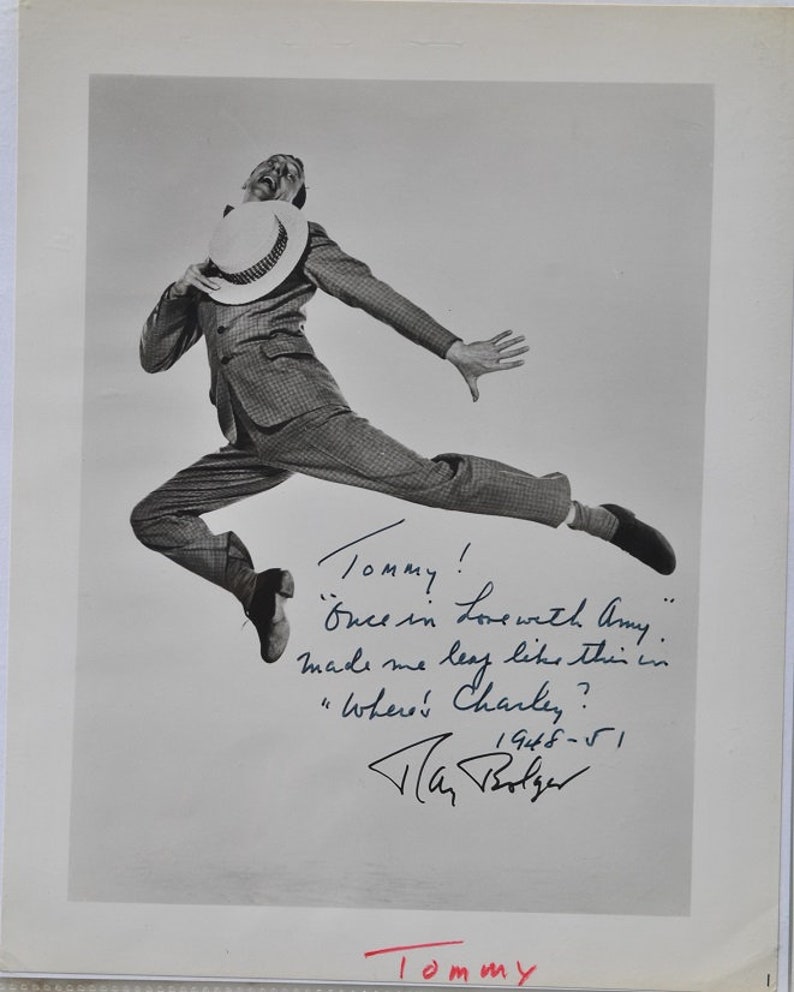 RAY BOLGER SIGNED Photo Poster painting Wheres Charley? The Wizard Of Oz Babes In Toyland The Ray Bolger Show wcoa