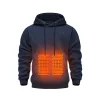 Men's Black USB Heated Hoodie 