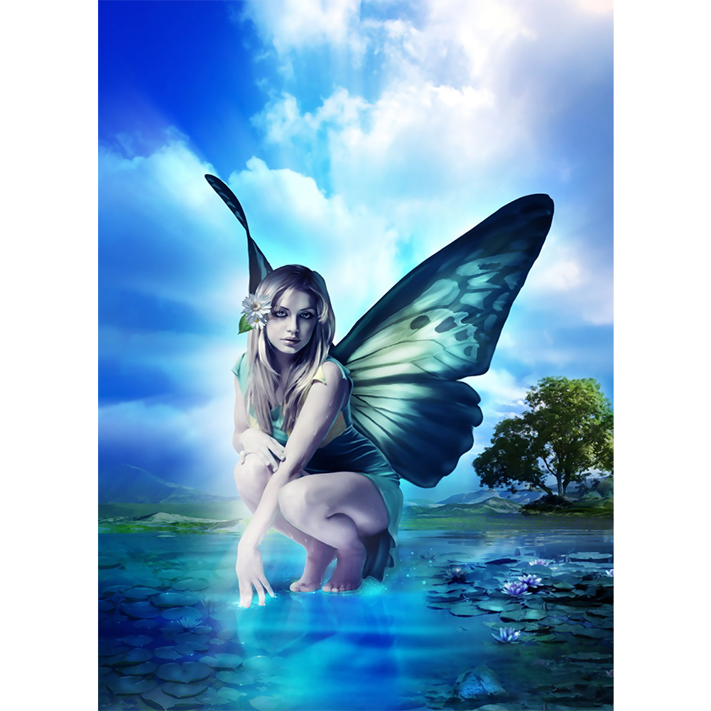 

40*50CM-Elf Girl-Square Drill Diamond Painting, 501 Original