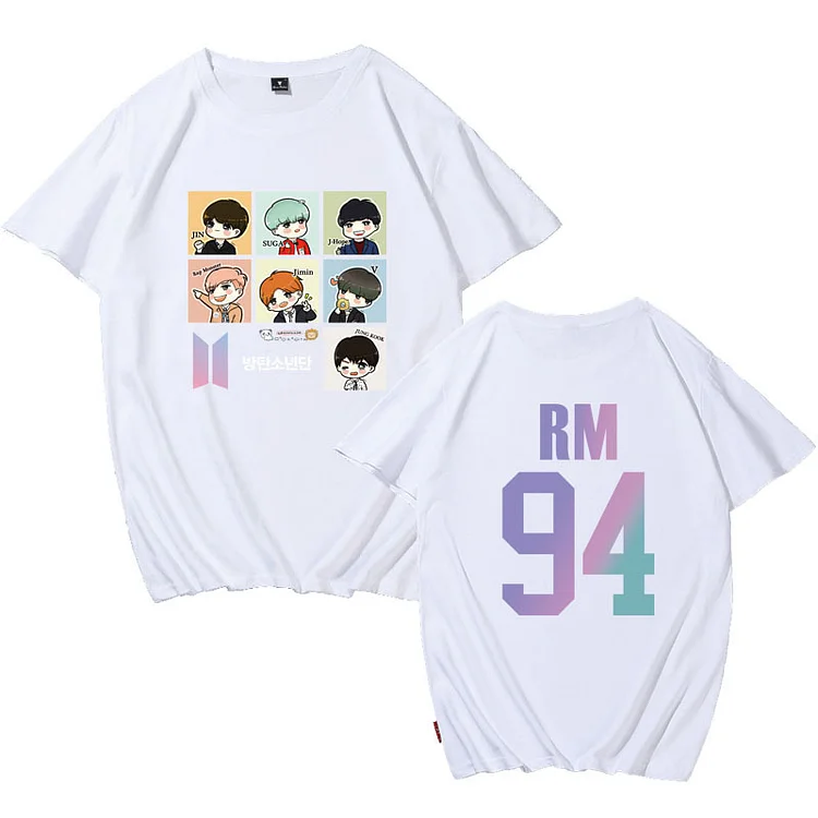 방탄소년단 Cartoon RM Candy Color T-shirt