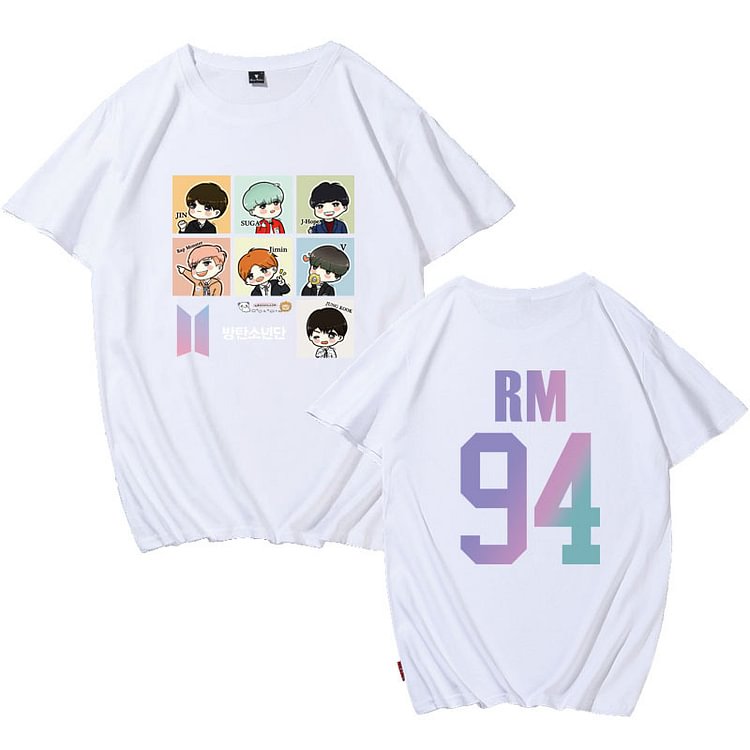 BTS Cartoon RM Candy Color T-shirt