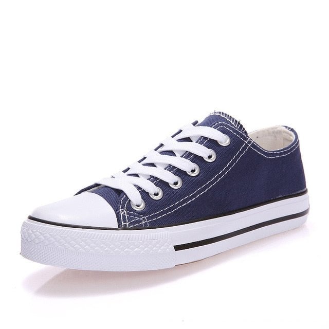Vulcanized Breathable Flat Casual Classic Canvas Sneakers