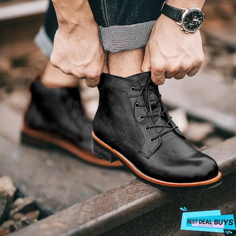 Vintage Goodyear Handmade Genuine Leather Boots