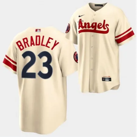Men's Los Angeles Angels #23 Archie Bradley 2022 Cream City Connect Cool Base Stitched Jersey ALND