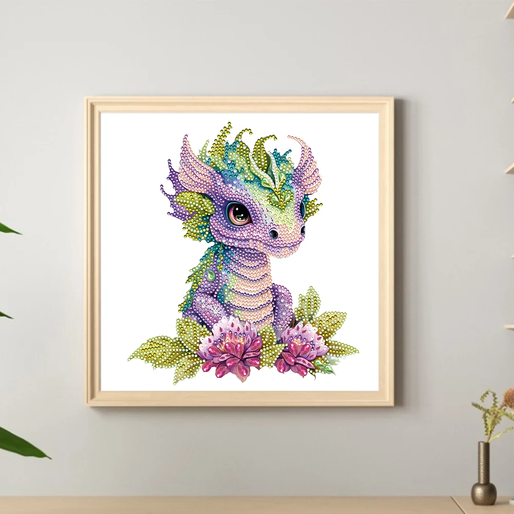 Diamond Painting - Partial Special Shaped Drill - Dragon(30*30cm)