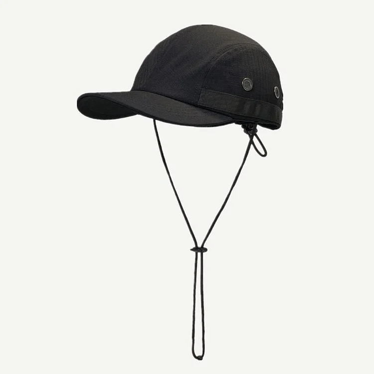 EAGLEBORN Webbing Retro Baseball Cap Women Summer Thin Section Sunshade Cap Polyester Baseball Cap Men Elastic Rope Baseball Cap