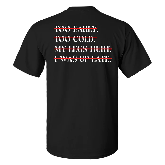 I Was Up Late Printed Men's T-shirt