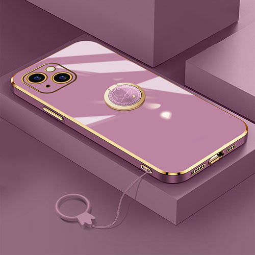 Electroplated Silicone Phone Case with Ring Holder-For Oppo A Series