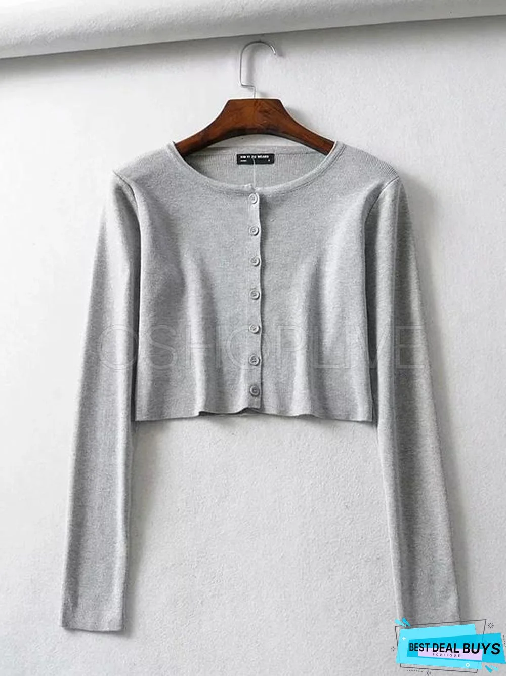 Sexy Plain Short Knitwear