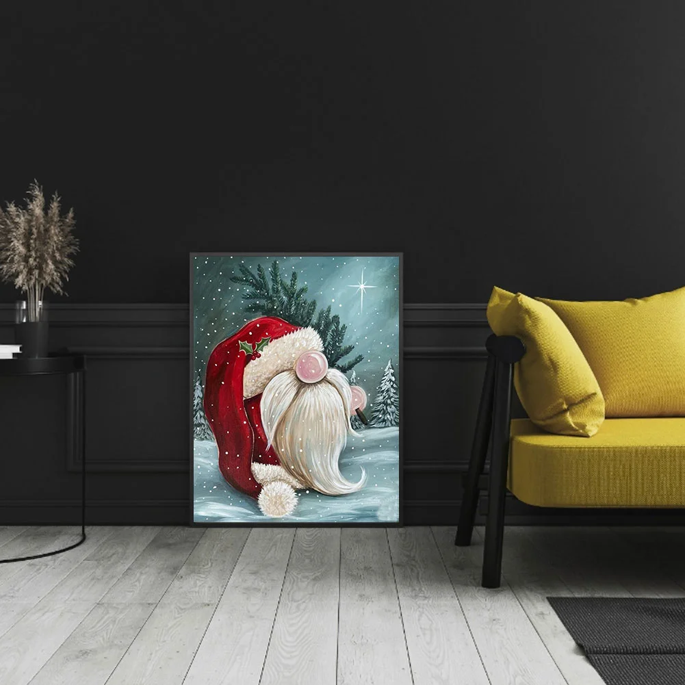 Diamond Painting - Full Round Drill - Christmas Gnome(30*40cm)