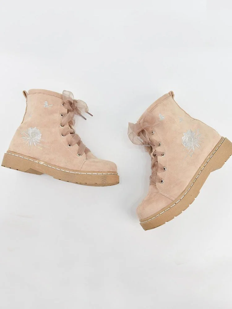 Lotus Fairy Apricot/Pink Boots BE750