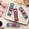 4Pcs Totenkopf Rose - 5d DIY Handwerk Lesezeichen