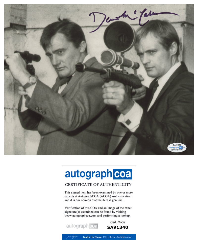 DAVID MCCALLUM SIGNED 8X10 Photo Poster painting AUTOGRAPHED MAN FROM U.N.C.L.E.