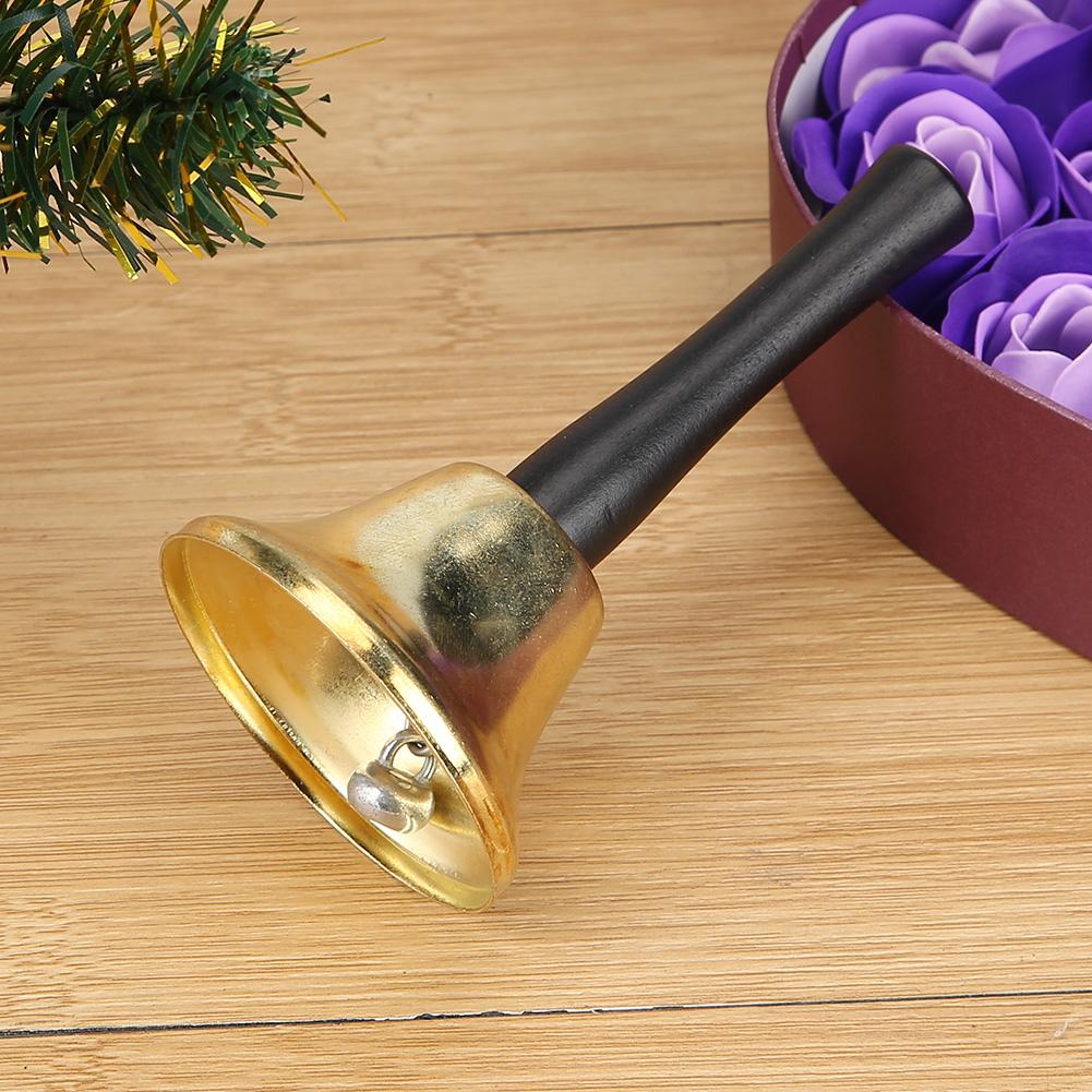 

Metal Christmas Hand Bell Xmas New Year Santa Party Celebrate Rattle (Gold), 501 Original