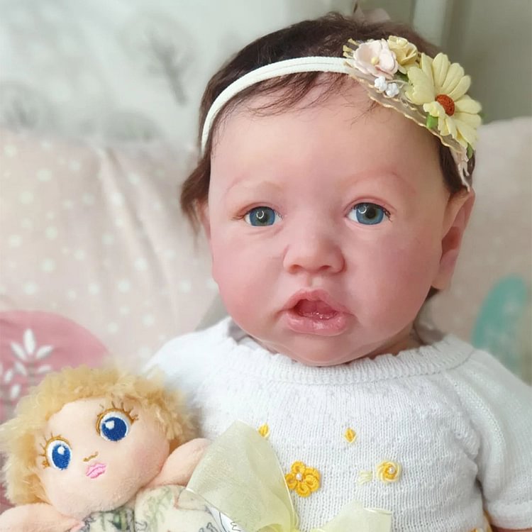  20'' Eyes Opened Lifelike Handmade Reborn Toddler Baby Girl Doll With Brown Hair Unique Rebirth Doll Named Stephanie - Reborndollsshop.com®-Reborndollsshop®
