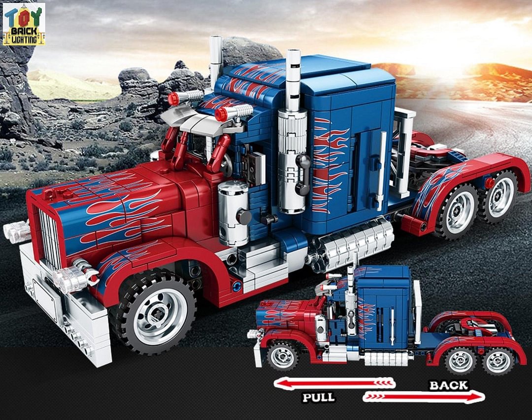 Peterbilt 389 Truck MOC Brick Set