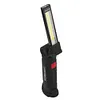 COB LED Flashlight Rechargeable Work Camping Torch Folding Night Light (L)