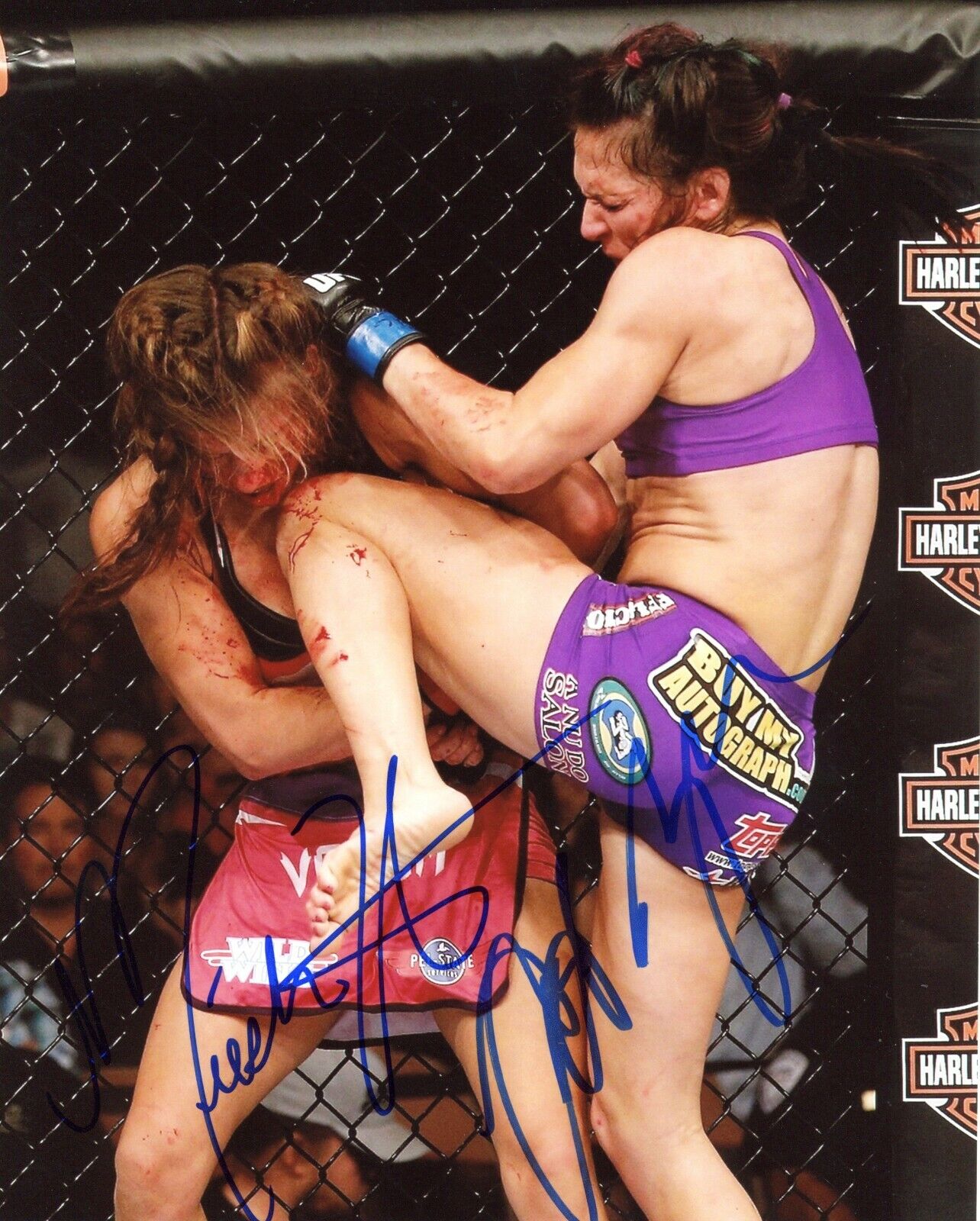 Cat Zingano Miesha Tate Autographed Signed 8x10 UFC Photo Poster painting CFS COA Strikeforce