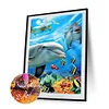 (5 Sizes) Dolphin-Full Square Diamond Painting