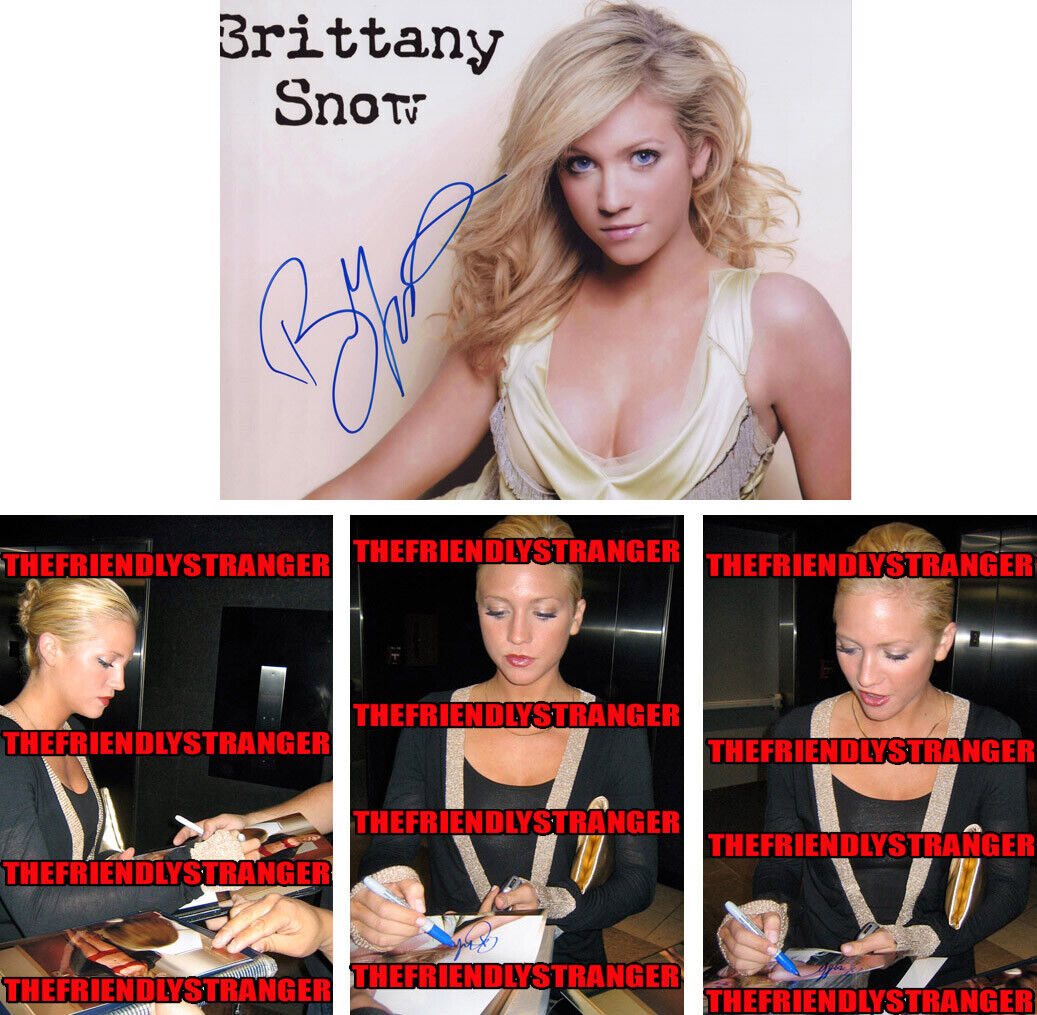 BRITTANY SNOW signed Autographed 8X10 Photo Poster painting B - PROOF - SEXY Almost Family COA